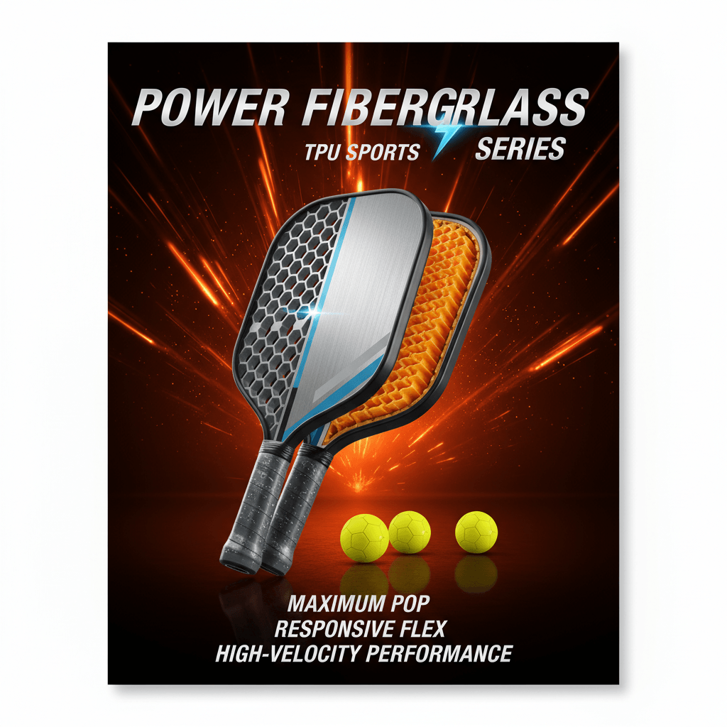 TPU SPORTS FIBERGLASS PICKLEBALL PADDLE SERIES TPU SPORTS FIBERGLASS PICKLEBALL PADDLE SERIES
