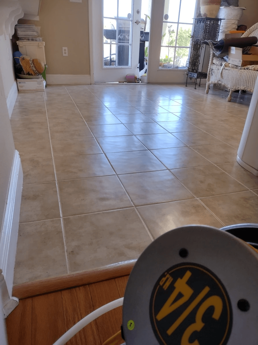 Cleaned polished and sealed granite Cleaned polished and sealed granite