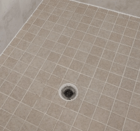Cleaned and sealed grout Cleaned and sealed grout
