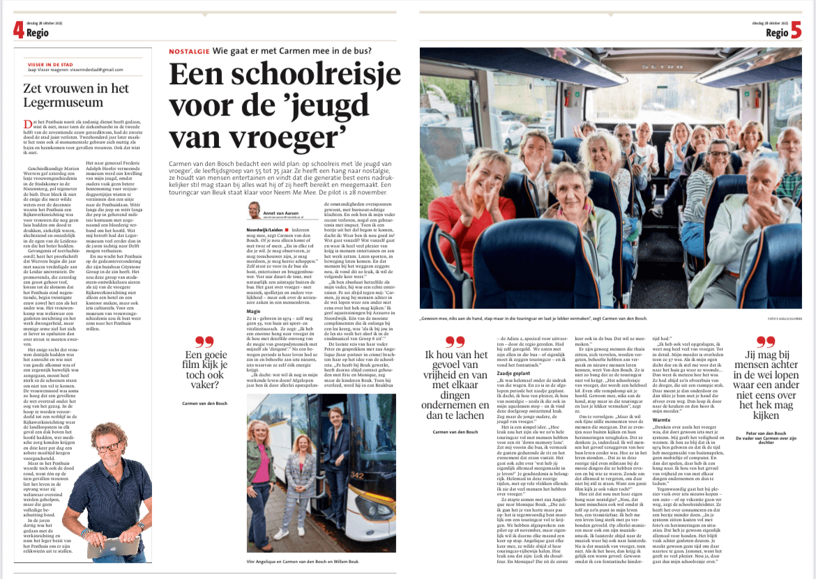 Discover the power of shared memories and let us together create an unforgettable moment. Take me with you: A unique experience of connection A mobile experience full of warmth, music, and meeting — on location, for groups and communities. Take me along connects people through their life stories and shows how much power lies in sharing memories. Discover the power of shared memories and let us together create an unforgettable moment. Take me with you: A unique experience of connection A mobile experience full of warmth, music, and meeting — on location, for groups and communities. Take me along connects people through their life stories and shows how much power lies in sharing memories.