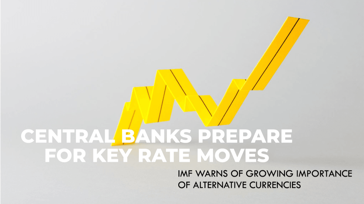 Central Banks Geared Up For Key Rate Moves And IMF Flags Rising Role Of Alternative Currencies Central Banks Geared Up For Key Rate Moves And IMF Flags Rising Role Of Alternative Currencies