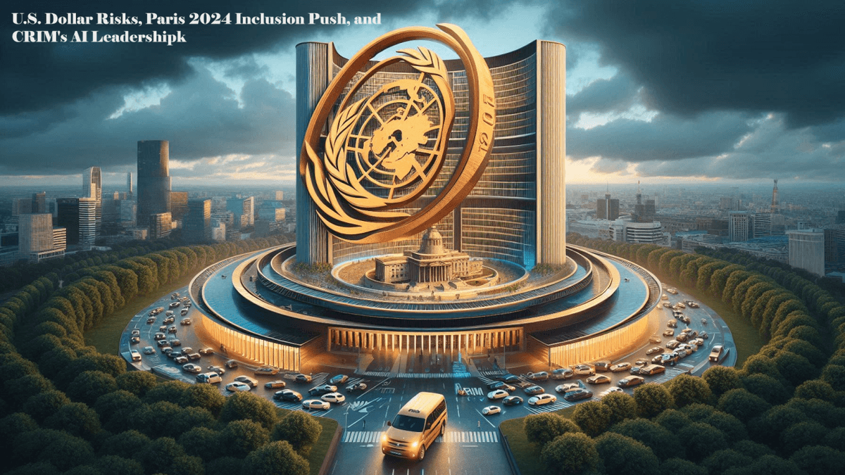 Policymakers' 'Death Wish' For The U.S. Dollar, UNESCO & IPC's Call For Disability Inclusion At Paris 2024, And CRIM's Leadership In Applied AI Policymakers' 'Death Wish' For The U.S. Dollar, UNESCO & IPC's Call For Disability Inclusion At Paris 2024, And CRIM's Leadership In Applied AI