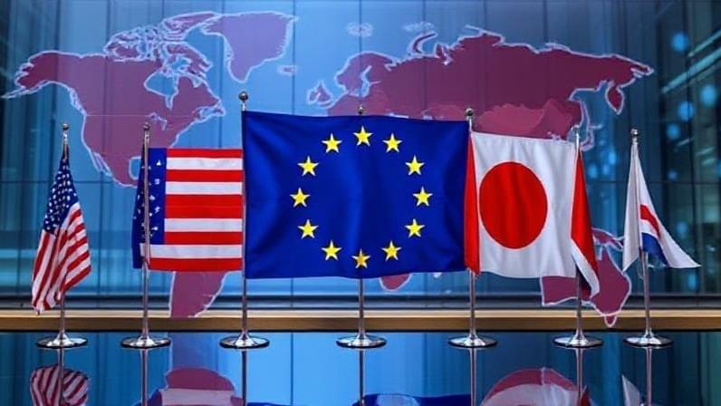Global Markets Split: U.S. Rebounds As EU And Japan Slow, G7 Seeks Trade Unity Amid Trump Tariff Threats Global Markets Split: U.S. Rebounds As EU And Japan Slow, G7 Seeks Trade Unity Amid Trump Tariff Threats
