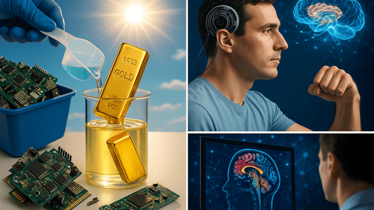 E-Waste To Gold, Mind-Controlled Movement, And AI Diagnoses: Tech Innovations Driving The Future Of Health And Beyond E-Waste To Gold, Mind-Controlled Movement, And AI Diagnoses: Tech Innovations Driving The Future Of Health And Beyond