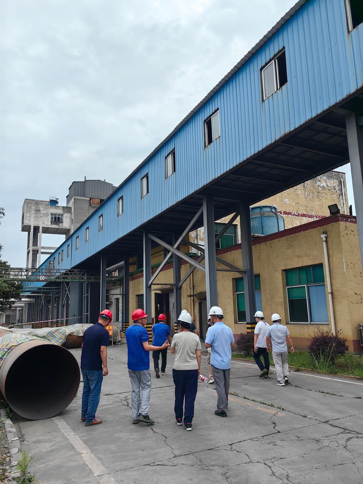 Our engineers in a salt plant which to be remodeled. Our engineers in a salt plant which to be remodeled.