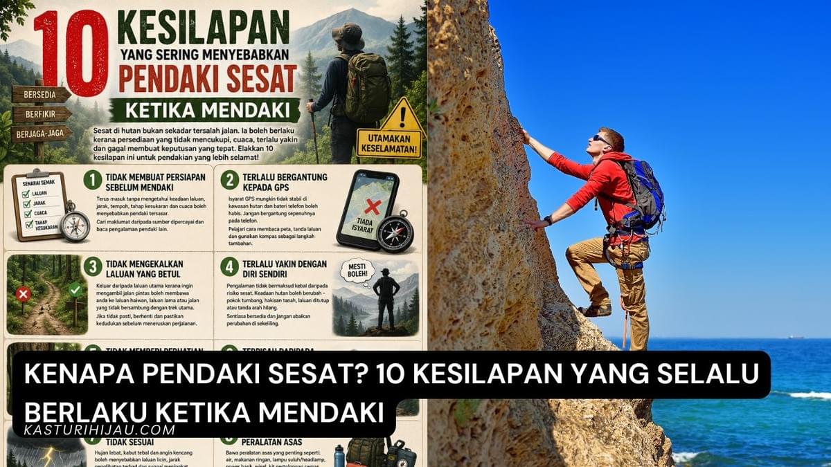 Kenapa Pendaki Sesat? 10 Kesilapan Yang Selalu Berlaku Ketika Mendaki Kenapa Pendaki Sesat? 10 Kesilapan Yang Selalu Berlaku Ketika Mendaki