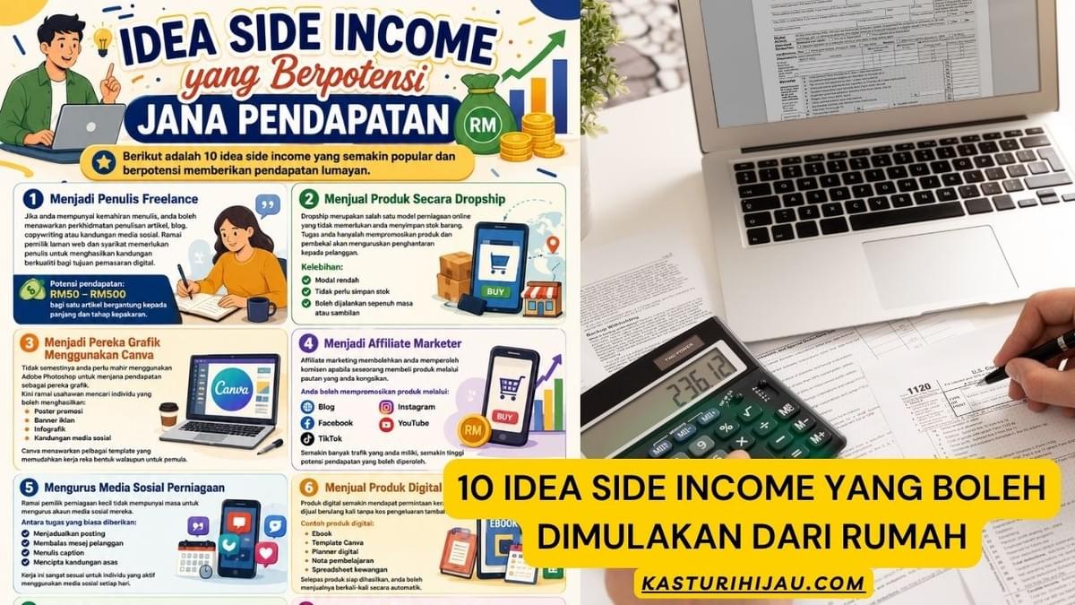 10 Idea Side Income Yang Boleh Dimulakan Dari Rumah 10 Idea Side Income Yang Boleh Dimulakan Dari Rumah