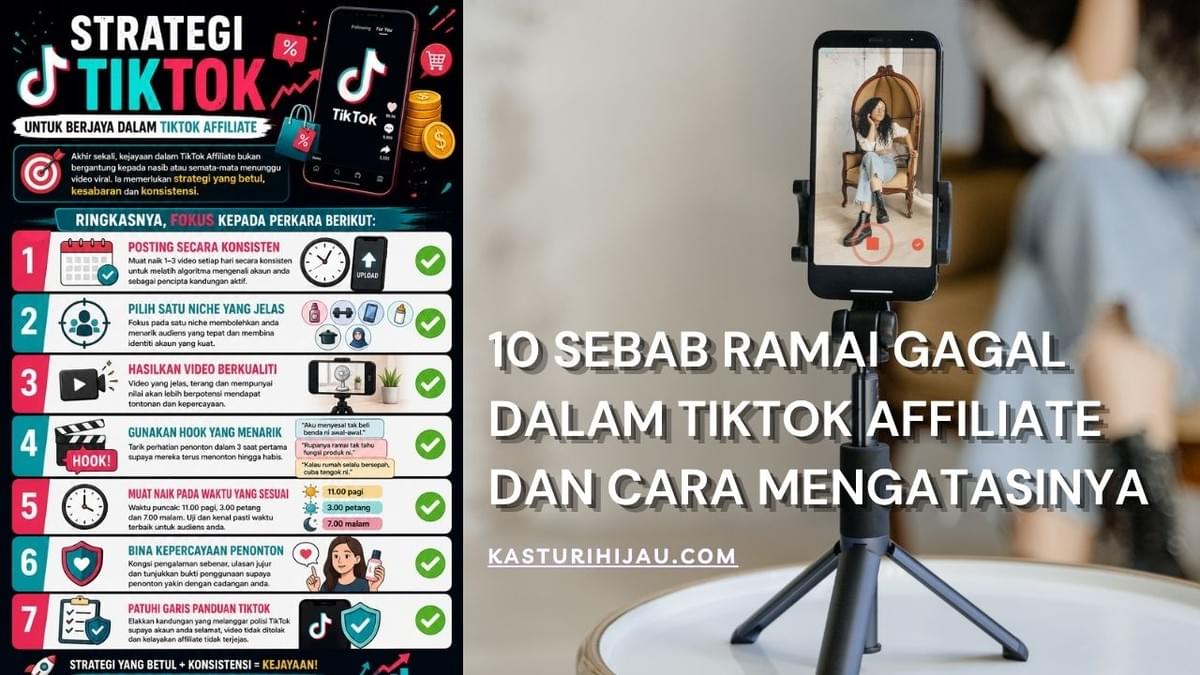10 Sebab Ramai Gagal Dalam TikTok Affiliate dan Cara Mengatasinya 10 Sebab Ramai Gagal Dalam TikTok Affiliate dan Cara Mengatasinya