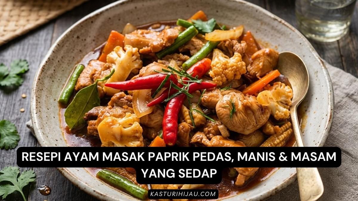 Resepi Ayam Masak Paprik Pedas, Manis & Masam Yang Sedap Resepi Ayam Masak Paprik Pedas, Manis & Masam Yang Sedap