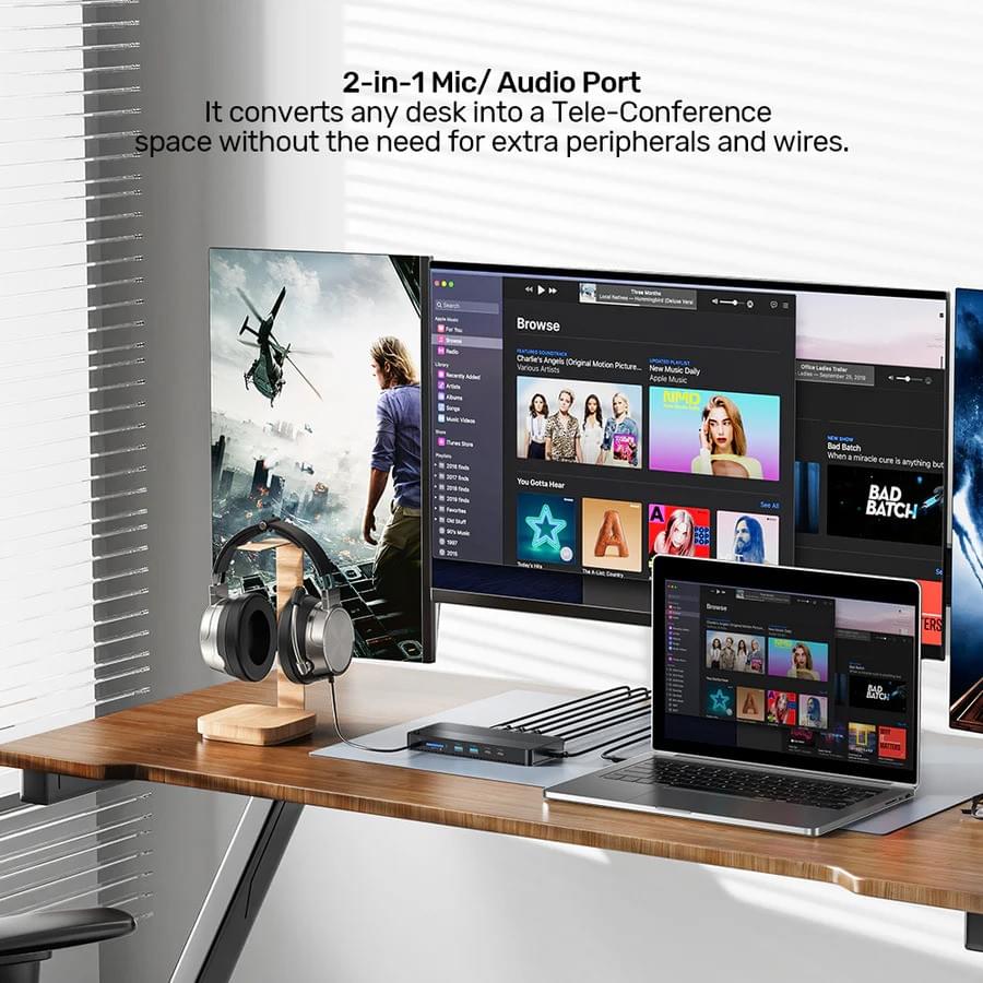 UNITEK USB-C 8K 擴充基座 100W PD