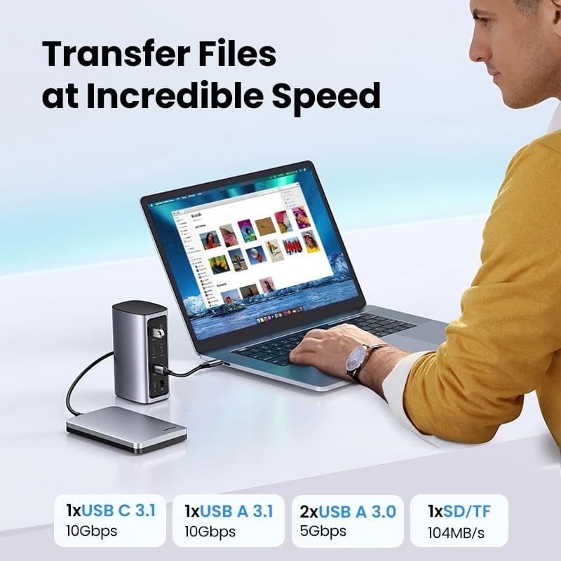 UGREEN - 90325-CM555 Revodok Pro 312 USB C 擴充基座