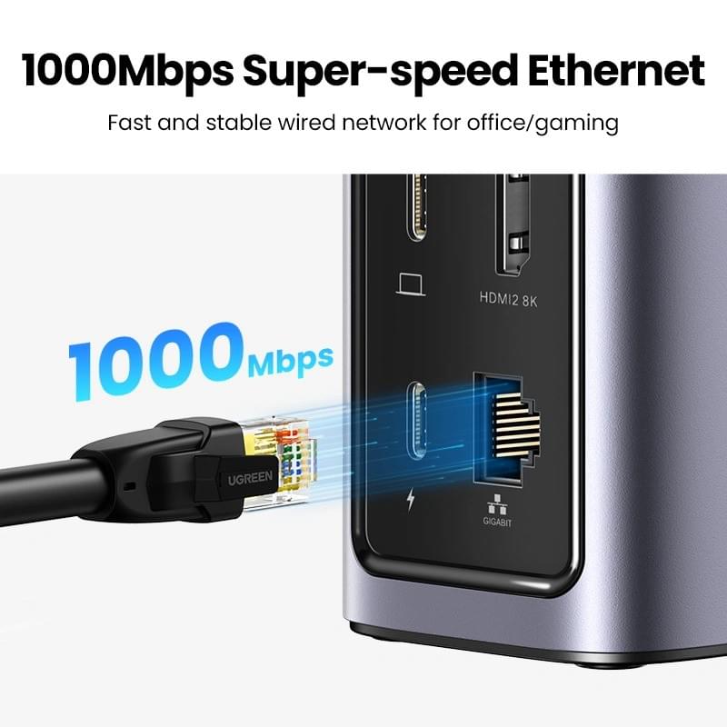 UGREEN - 90325-CM555 Revodok Pro 312 USB C 擴充基座