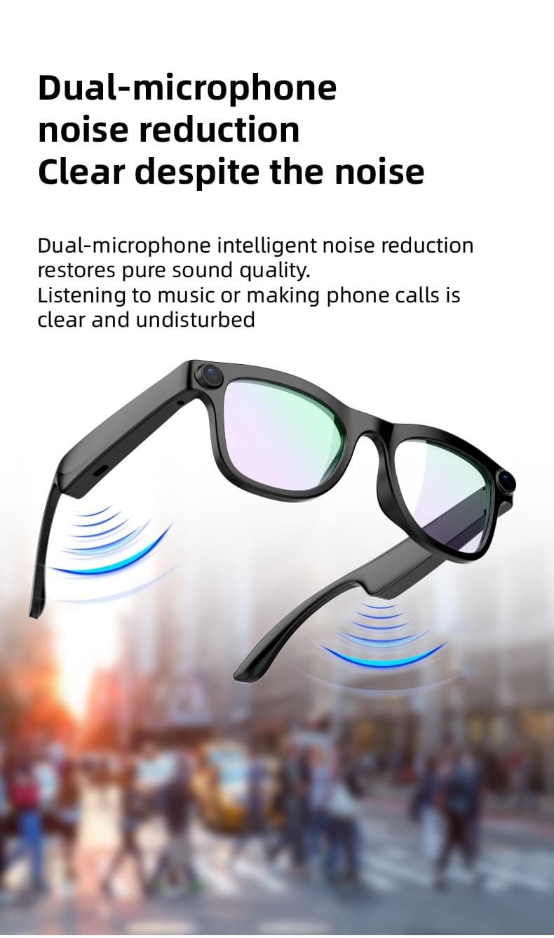 IG-03 AI Smart Glasses Lightweight 8MP HD Camera & Bone Conduction Audio