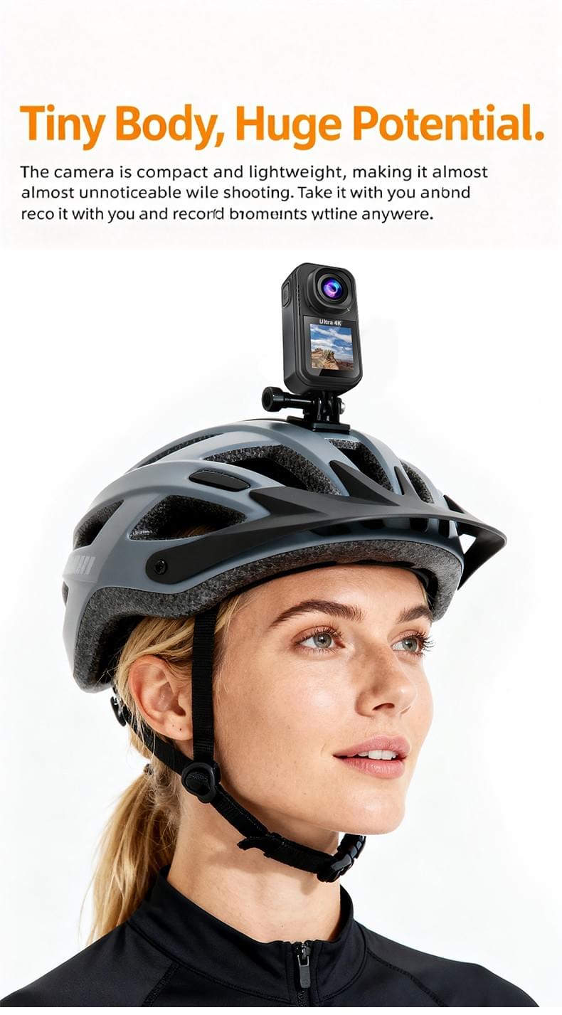 CAM‑27 magnetic Dual‑Screen 5K Thumb Action Camera