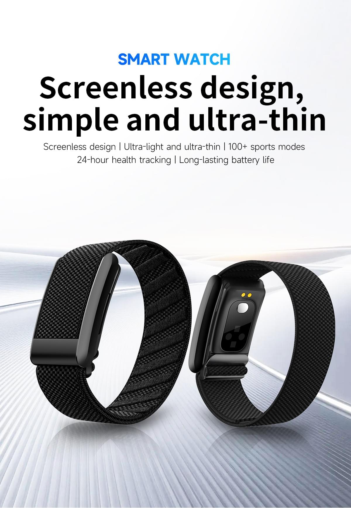 Screen‑Free IP68 Health Fitness Tracker