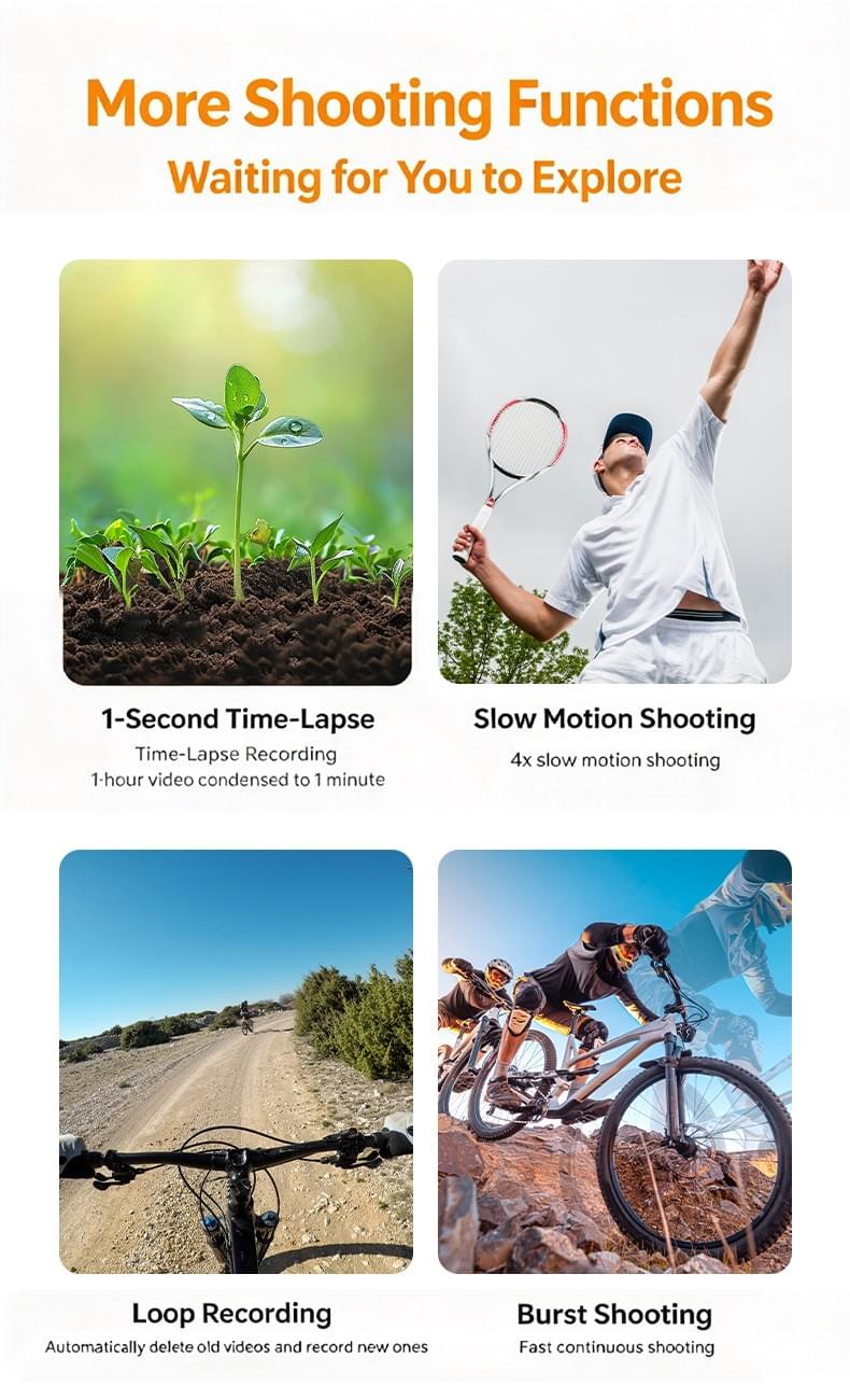 CAM‑27 magnetic Dual‑Screen 5K Thumb Action Camera
