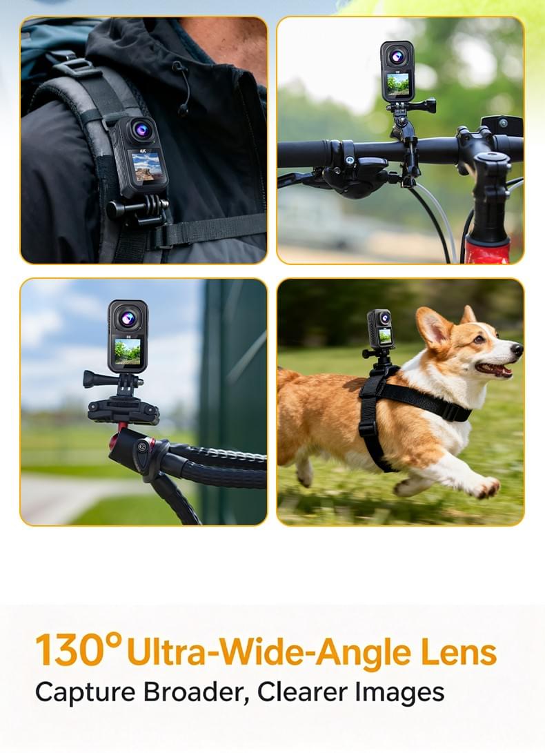 CAM‑27 magnetic Dual‑Screen 5K Thumb Action Camera