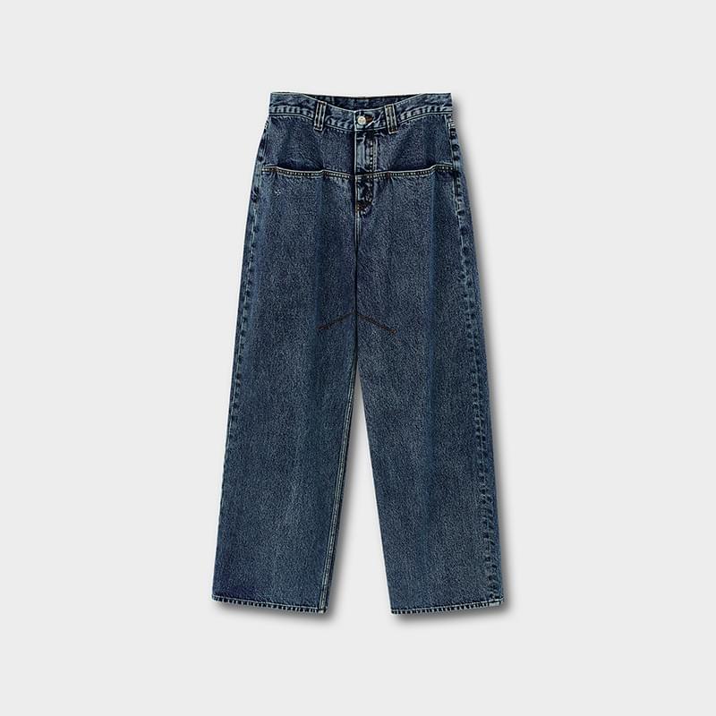 tokokkino「Rational Transgression」Snowflake Patterned Denim Long Pants 032