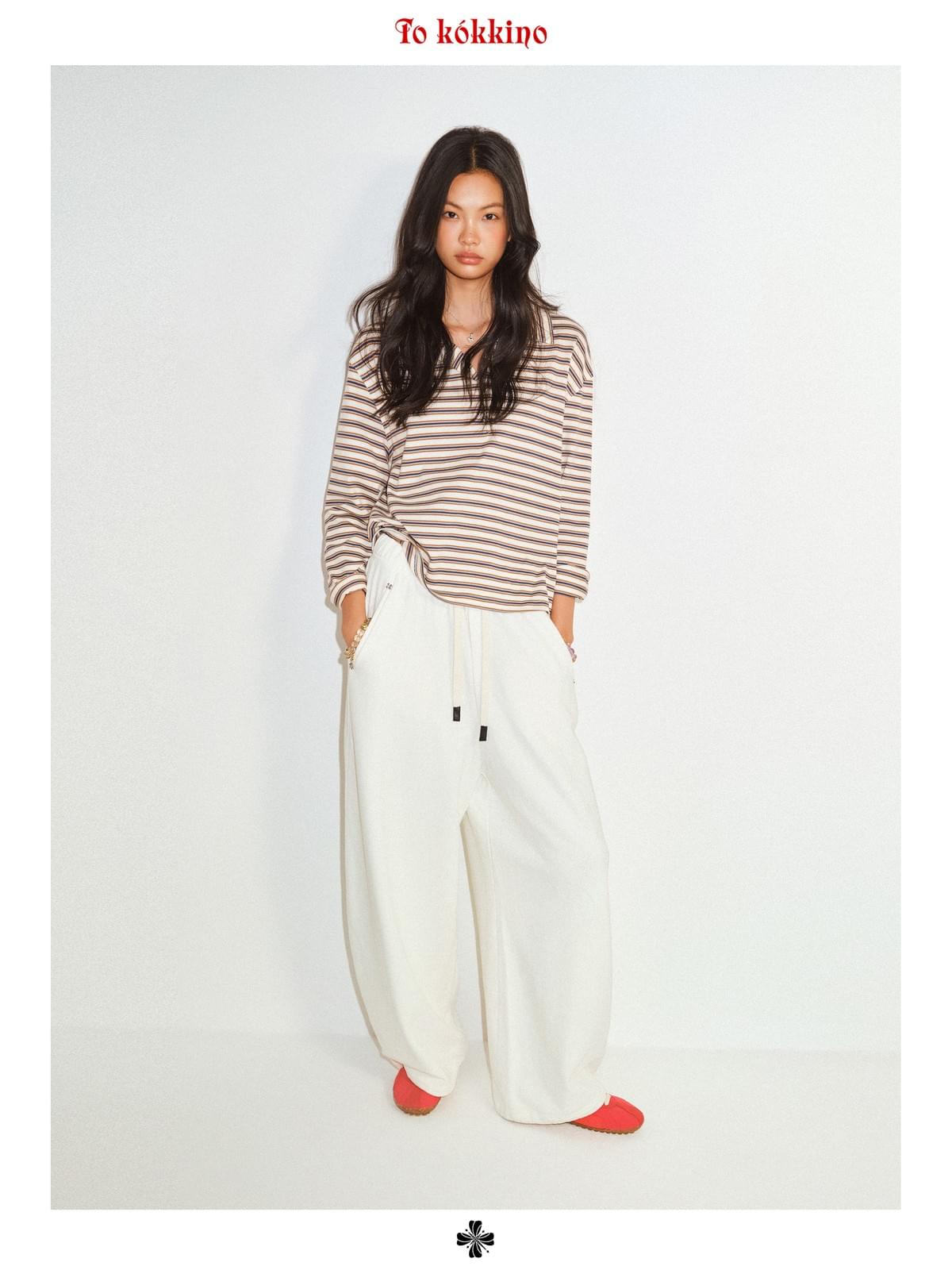 tokokkino 'Daytime Escape' Drawstring Washed 052 Trousers