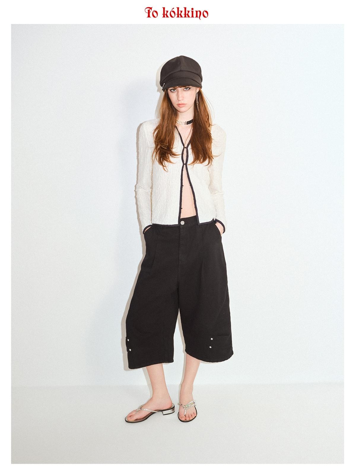 tokokkino「Night Badge」Black Sixths Shorts
