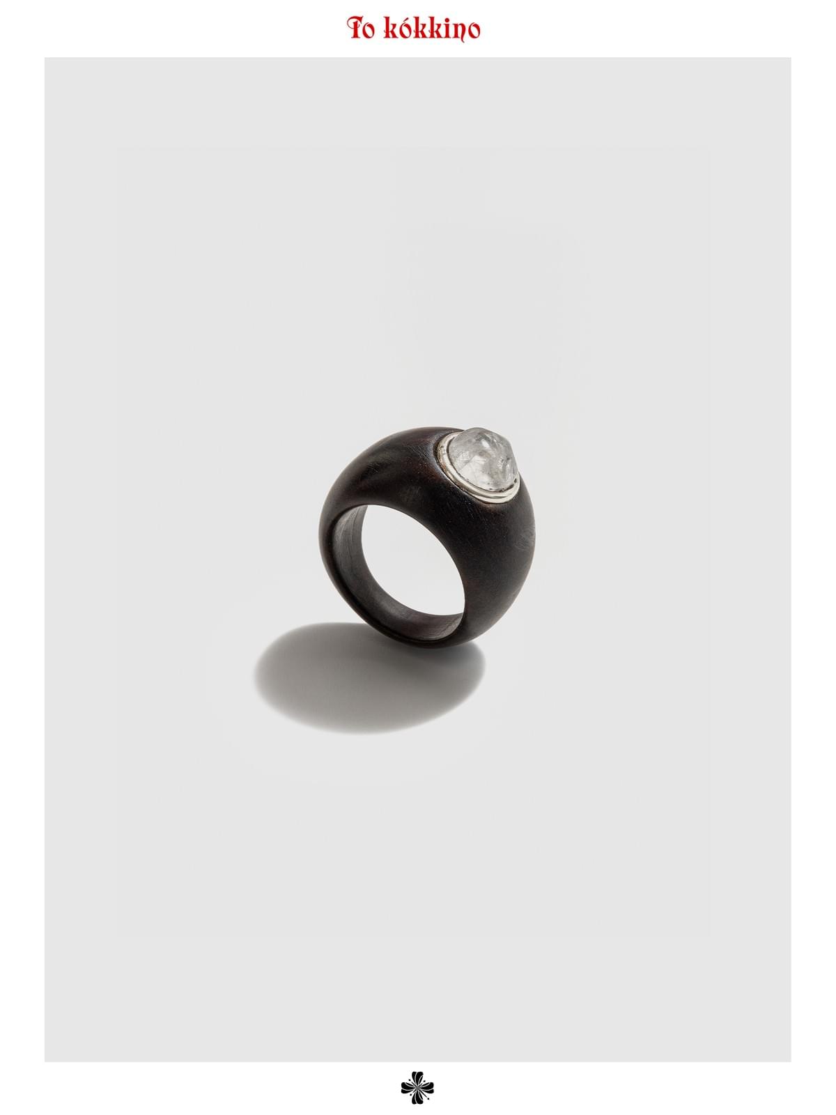 tokokkino「Private Moon Phase」Purple Sandalwood Crystal Ring