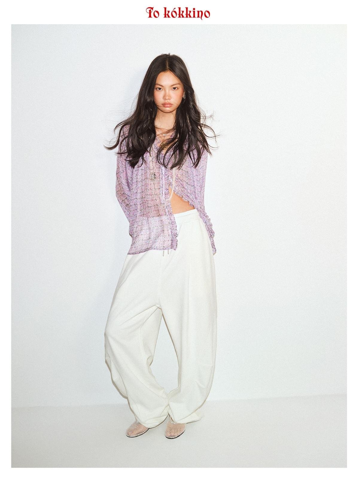 tokokkino 'Weightlessness' Drawstring Washed 053 Scimitar Pants