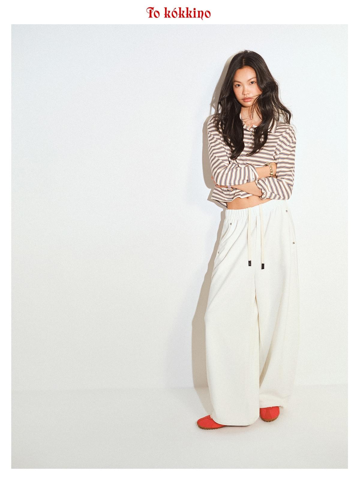 tokokkino 'Daytime Escape' Drawstring Washed 052 Trousers