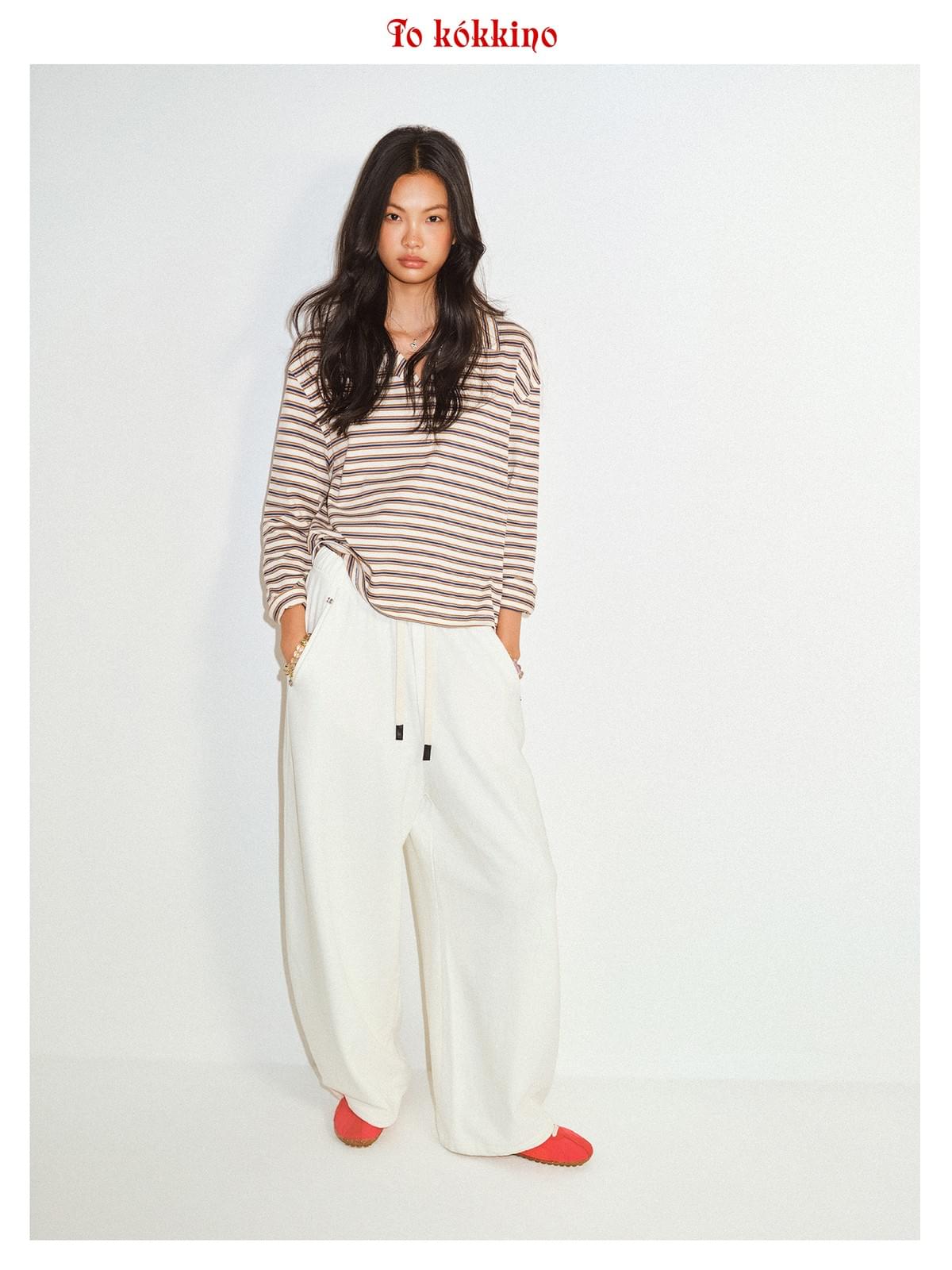 tokokkino 'Daytime Escape' Drawstring Washed 052 Trousers