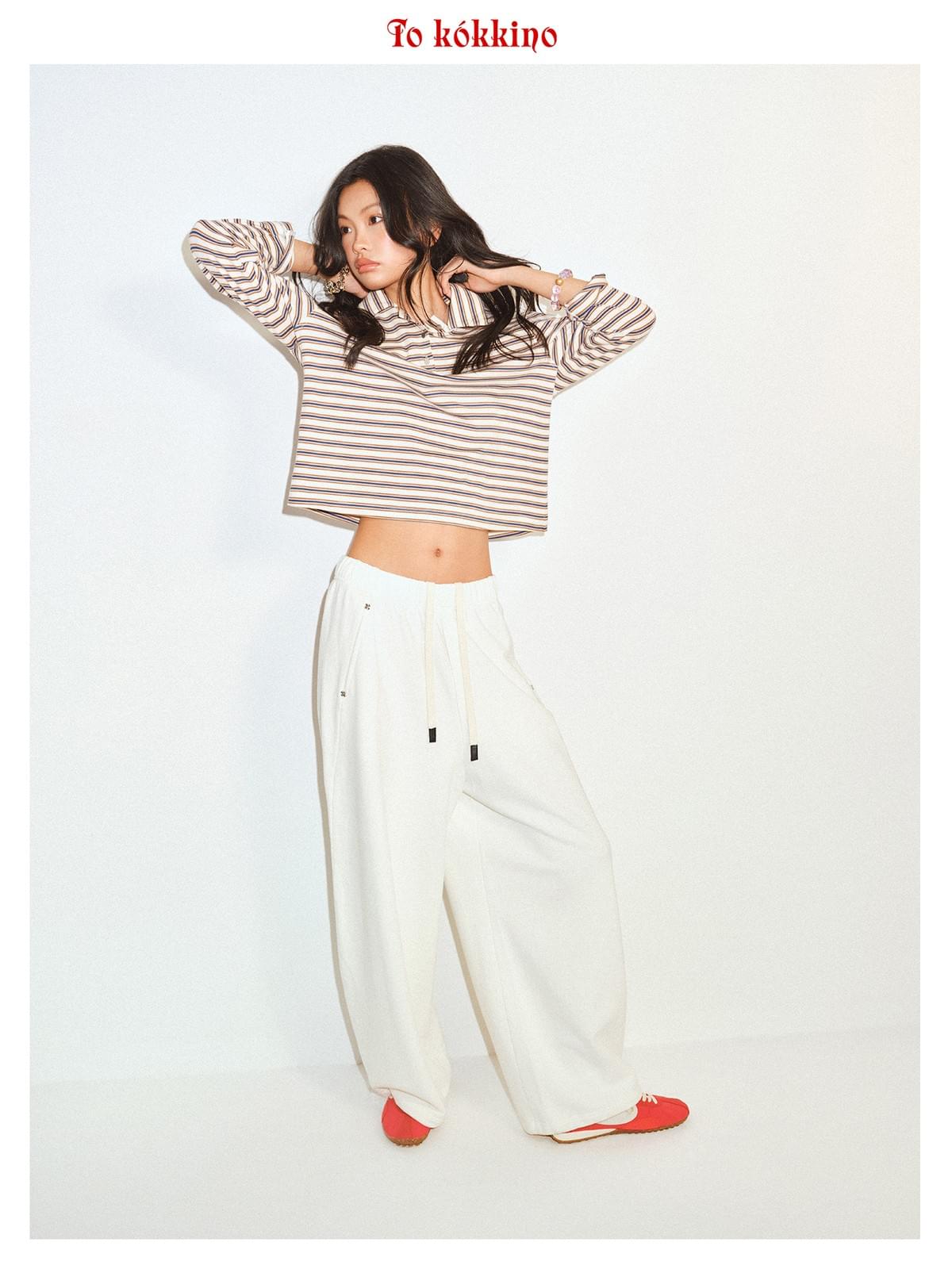 tokokkino 'Daytime Escape' Drawstring Washed 052 Trousers