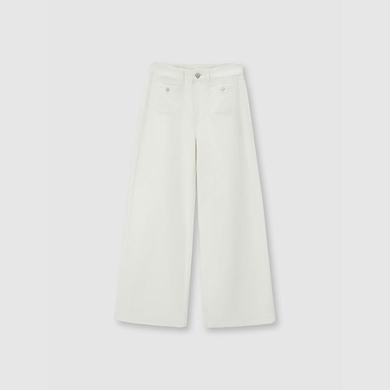 tokokkino「Zero Gravity」Cotton Mid Rise 027 Wide Leg Pants