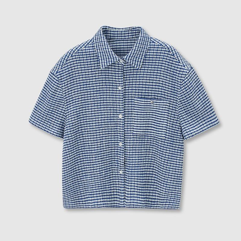 tokokkino「Sketch of Soundtrack」Plaid Short Sleeve Shirt * Imported from Japan