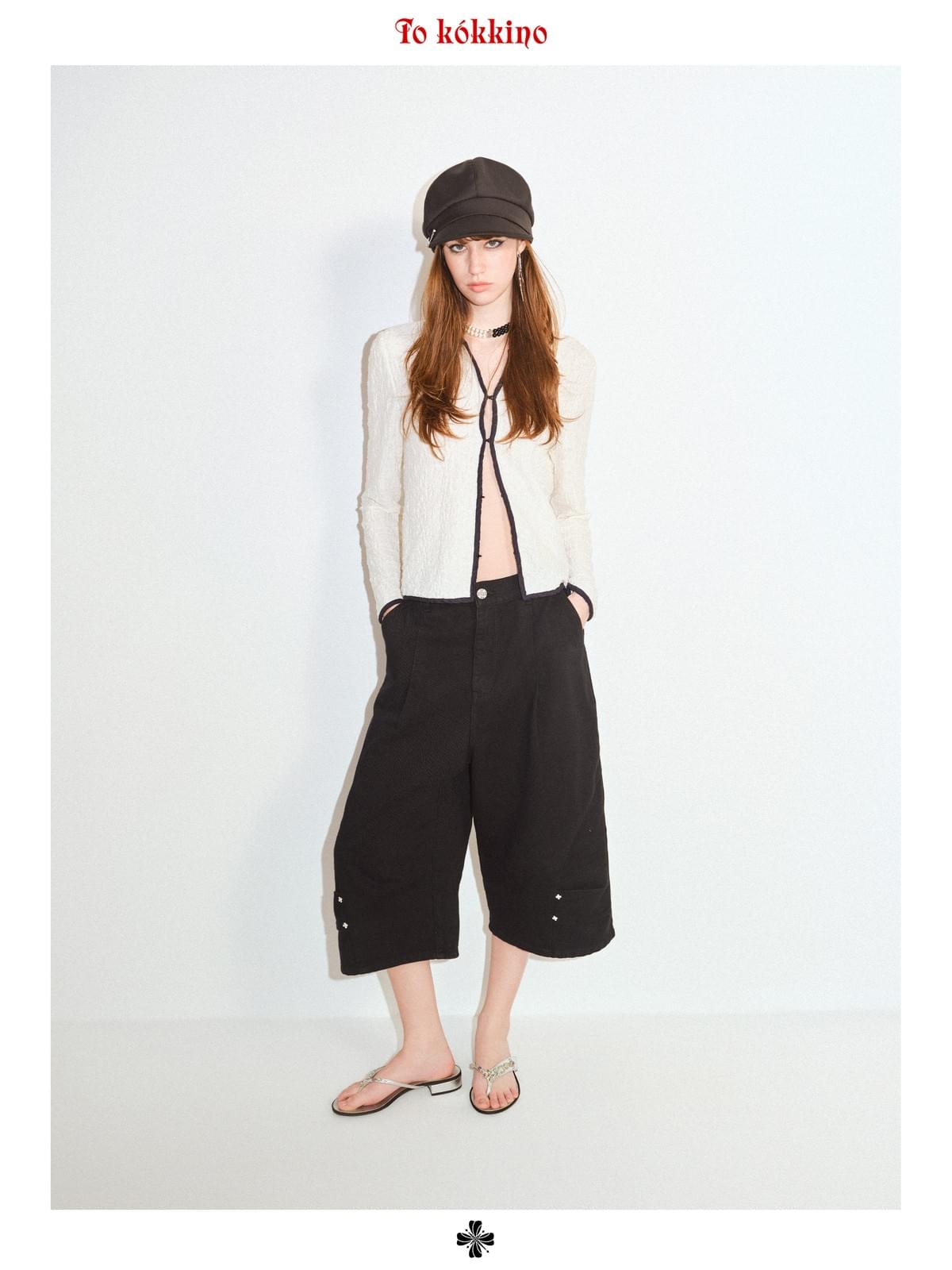 tokokkino「Night Badge」Black Sixths Shorts