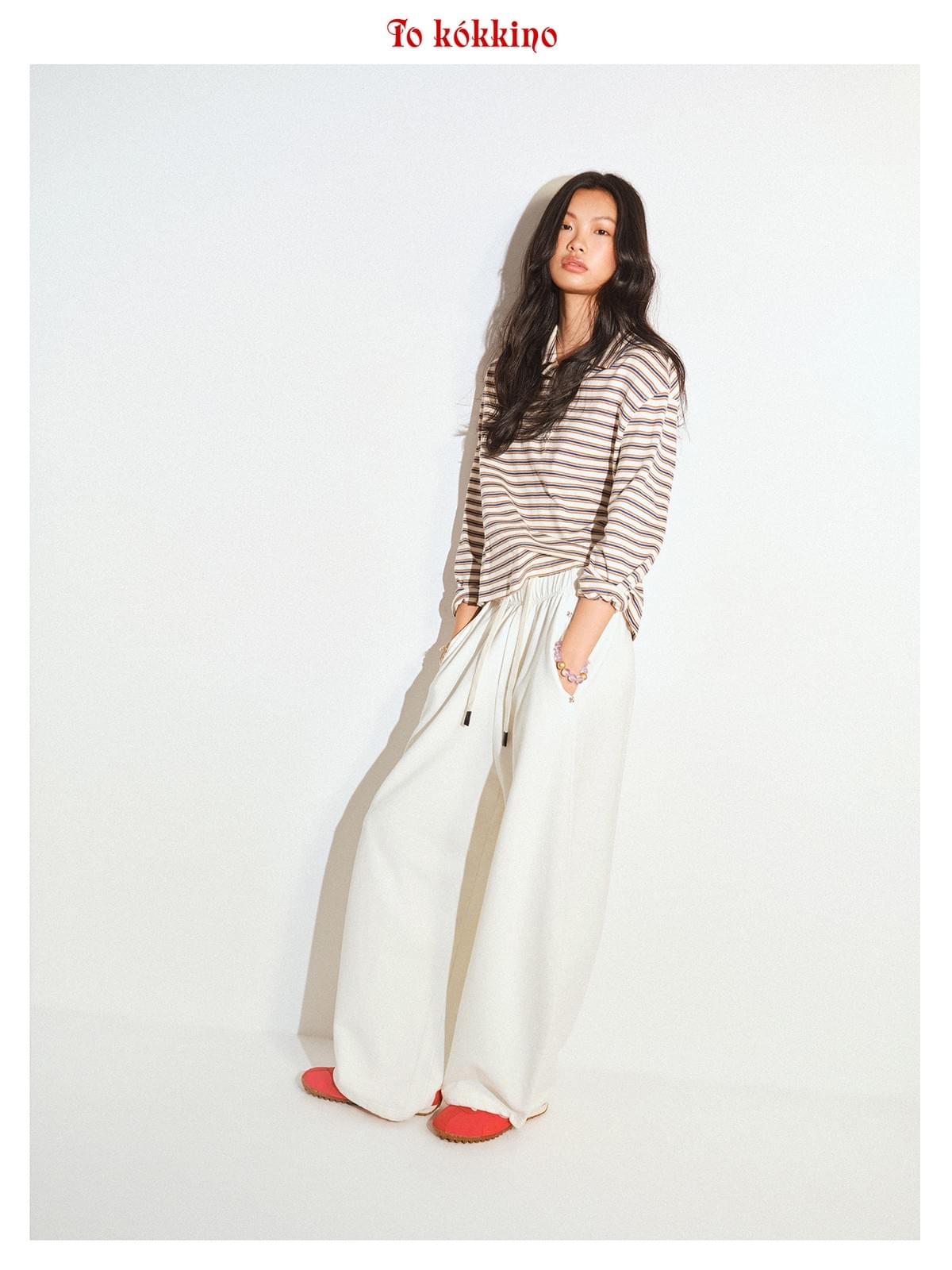 tokokkino 'Daytime Escape' Drawstring Washed 052 Trousers