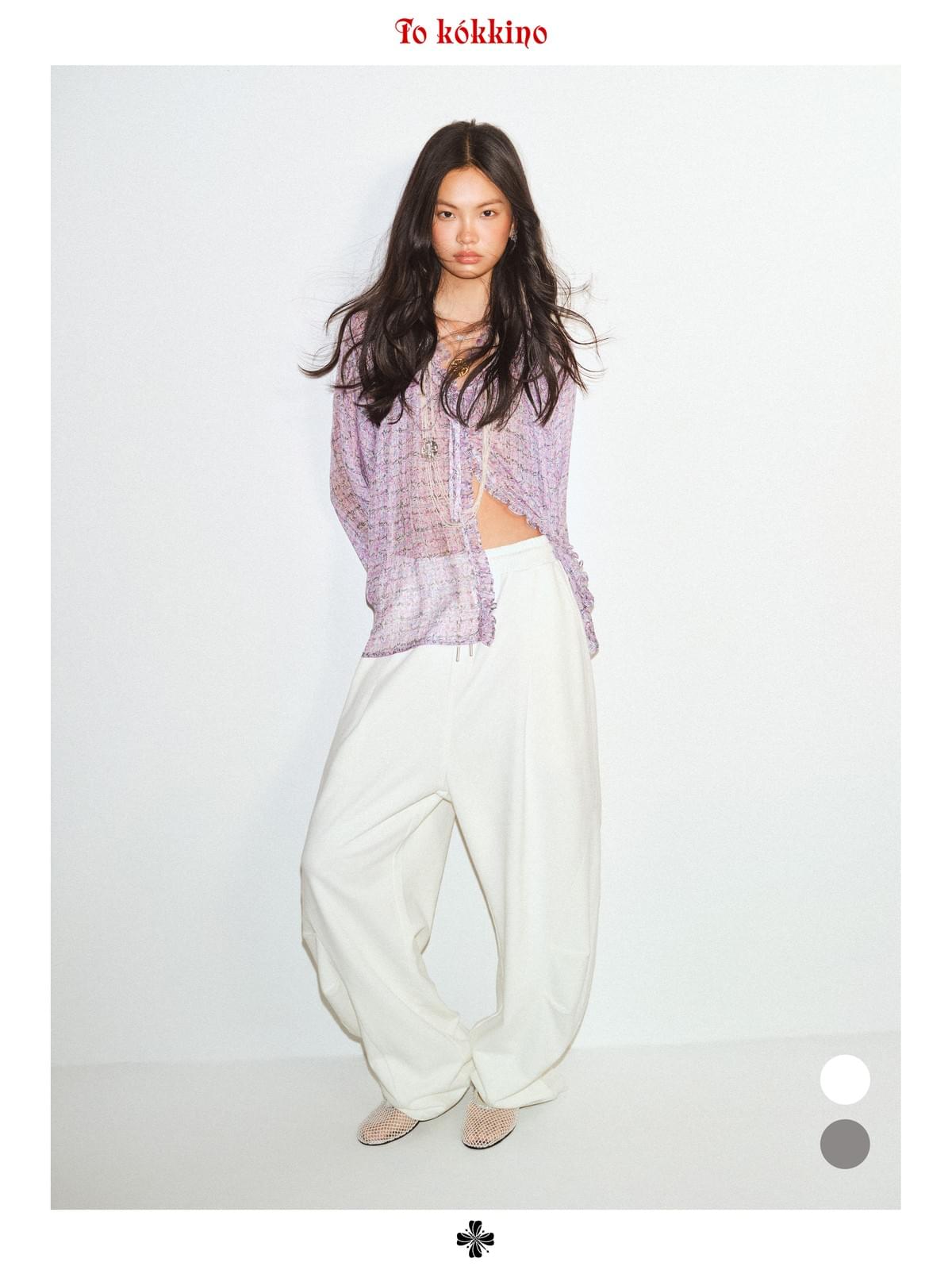 tokokkino 'Weightlessness' Drawstring Washed 053 Scimitar Pants