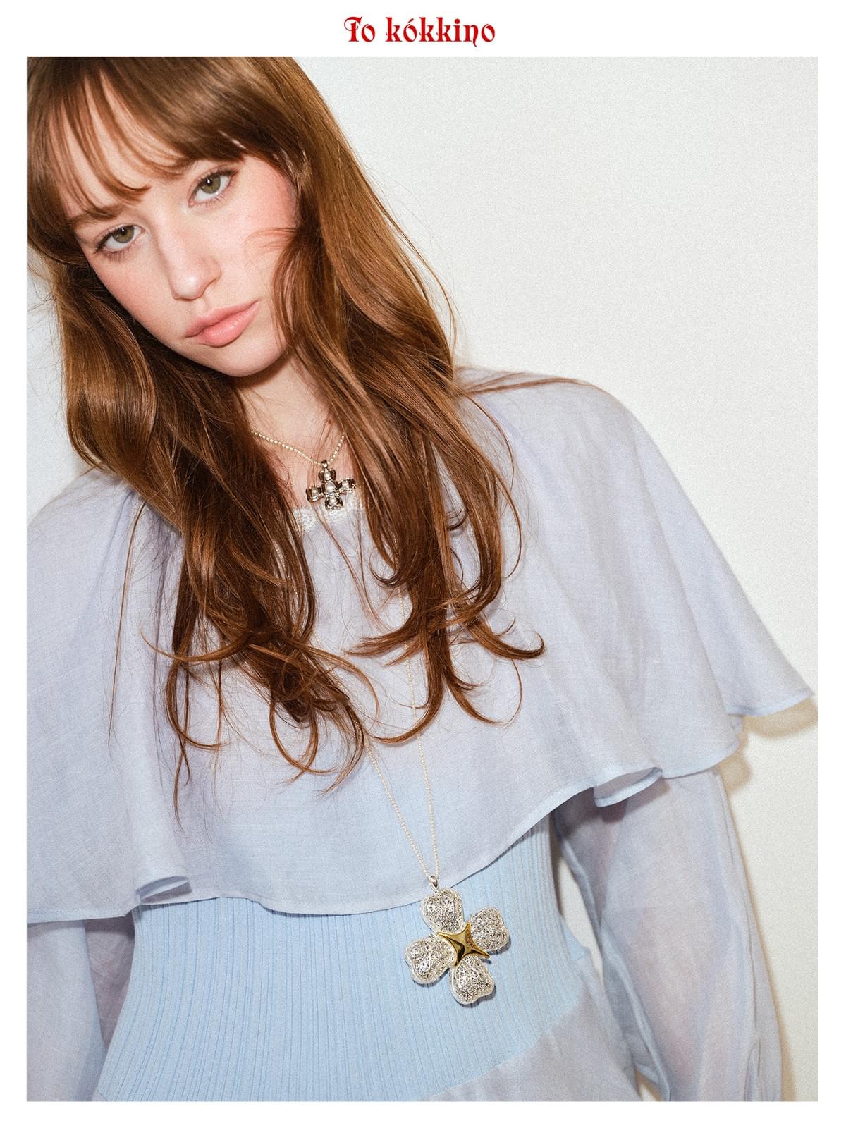 tokokkino「Fallen Cloud」Hemp Linen Cake Maxi Dress