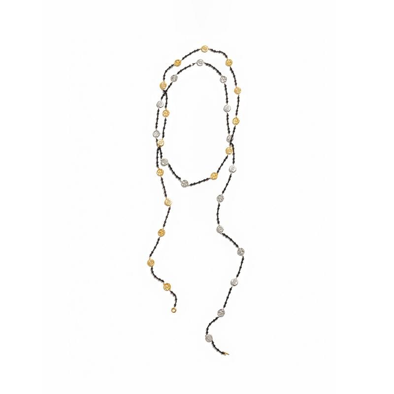 tokokkino 'Wild Fragment' Ebony Black Spinel Long Chain