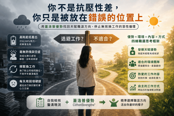 我到底是在逃避工作,還是真的不適合?告別頻繁換工作的職涯迷惘 我到底是在逃避工作,還是真的不適合?告別頻繁換工作的職涯迷惘