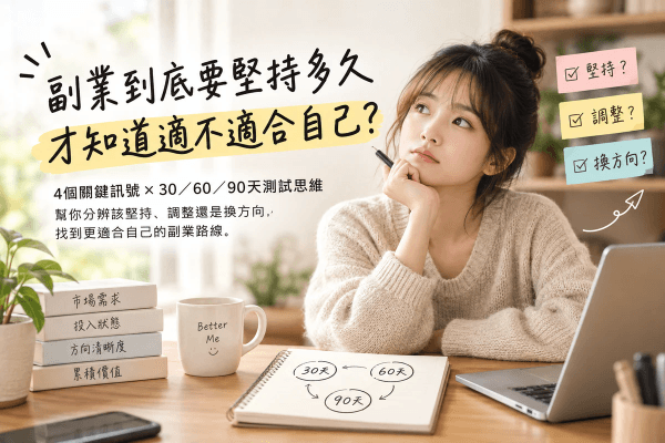 做副業到底要堅持多久才知道適不適合自己? 做副業到底要堅持多久才知道適不適合自己?