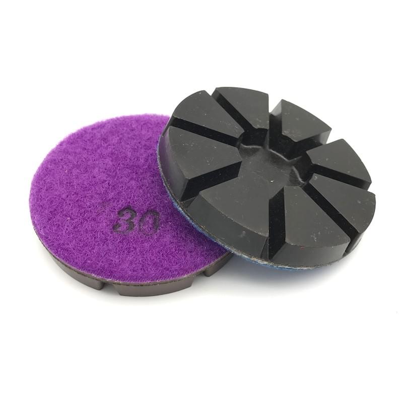 metal hybrid transition pad for concrete scratch removal before resin polishing metal hybrid transition pad for concrete scratch removal before resin polishing