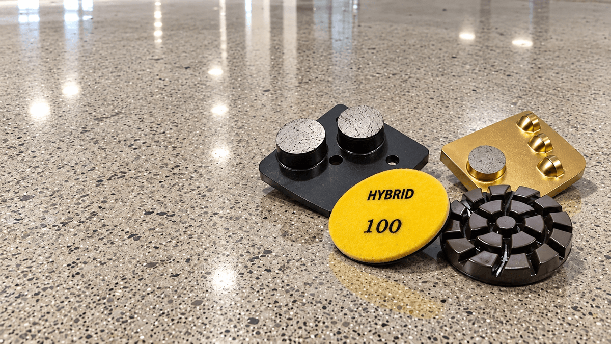 Monkey King Diamond Premium Hybrid 100 polishing pad, metal bond grinding tools and PCD tools for concrete floor grinding and polishing Monkey King Diamond Premium Hybrid 100 polishing pad, metal bond grinding tools and PCD tools for concrete floor grinding and polishing