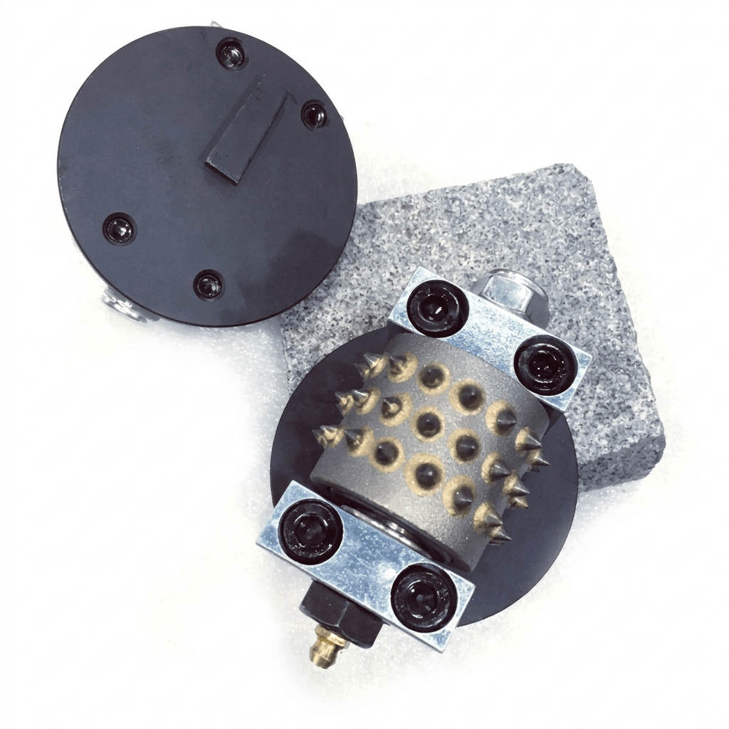 Bush hammer tools for concrete surface profiling and texturing Bush hammer tools for concrete surface profiling and texturing