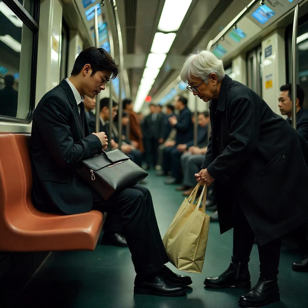 事件行銷案例:台北捷運車廂內優先席與三宅一生精品包示意圖 事件行銷案例:台北捷運車廂內優先席與三宅一生精品包示意圖