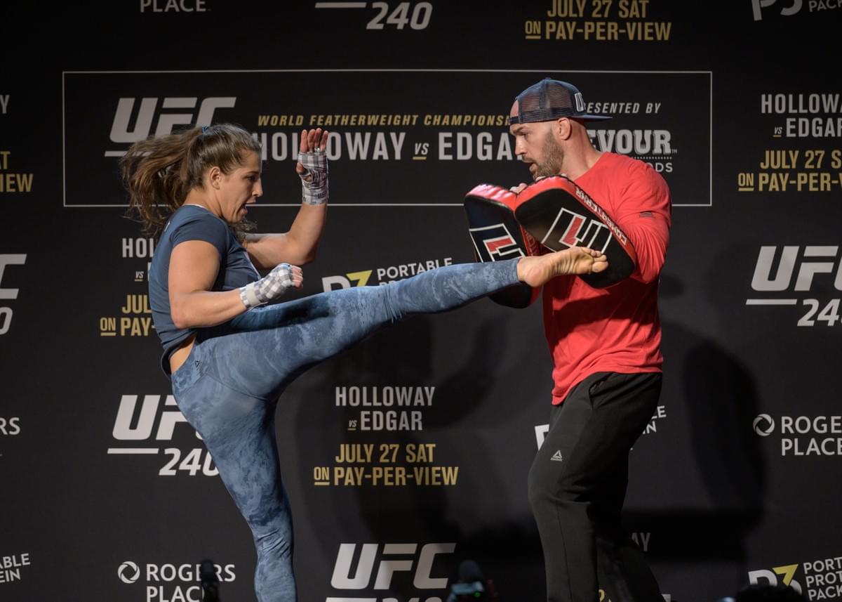 UFC 240 open workout Felicia Spencer press photo 2019 UFC 240 open workout Felicia Spencer press photo 2019