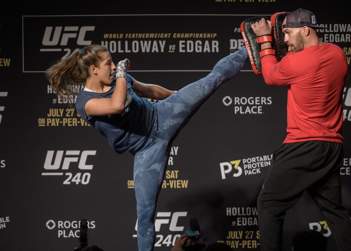 UFC 240 open workout Felicia Spencer press photo 2019 UFC 240 open workout Felicia Spencer press photo 2019