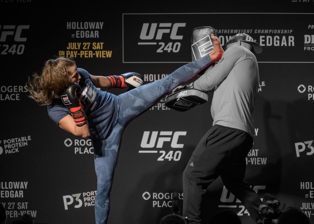 UFC 240 open workout Felicia Spencer press photo 2019 UFC 240 open workout Felicia Spencer press photo 2019