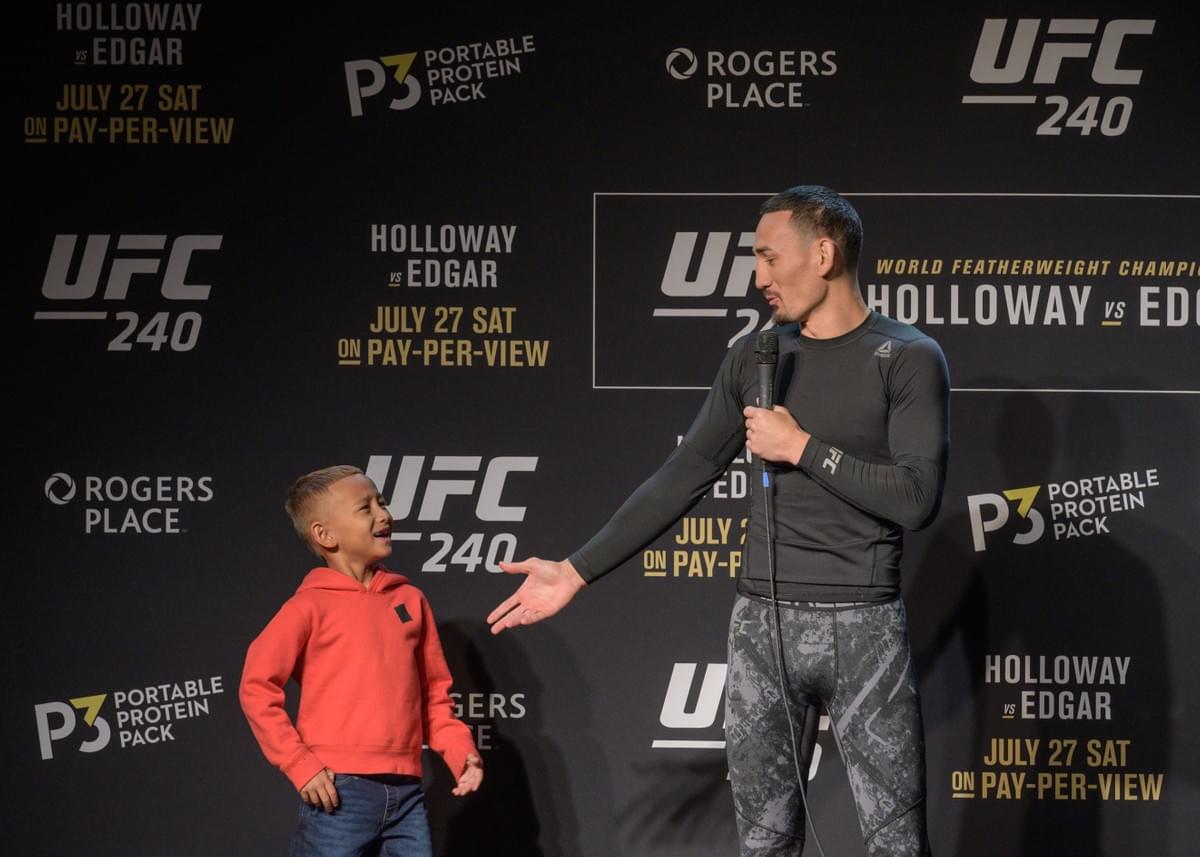 UFC 240 open workout Max Holloway press photo 2019 UFC 240 open workout Max Holloway press photo 2019