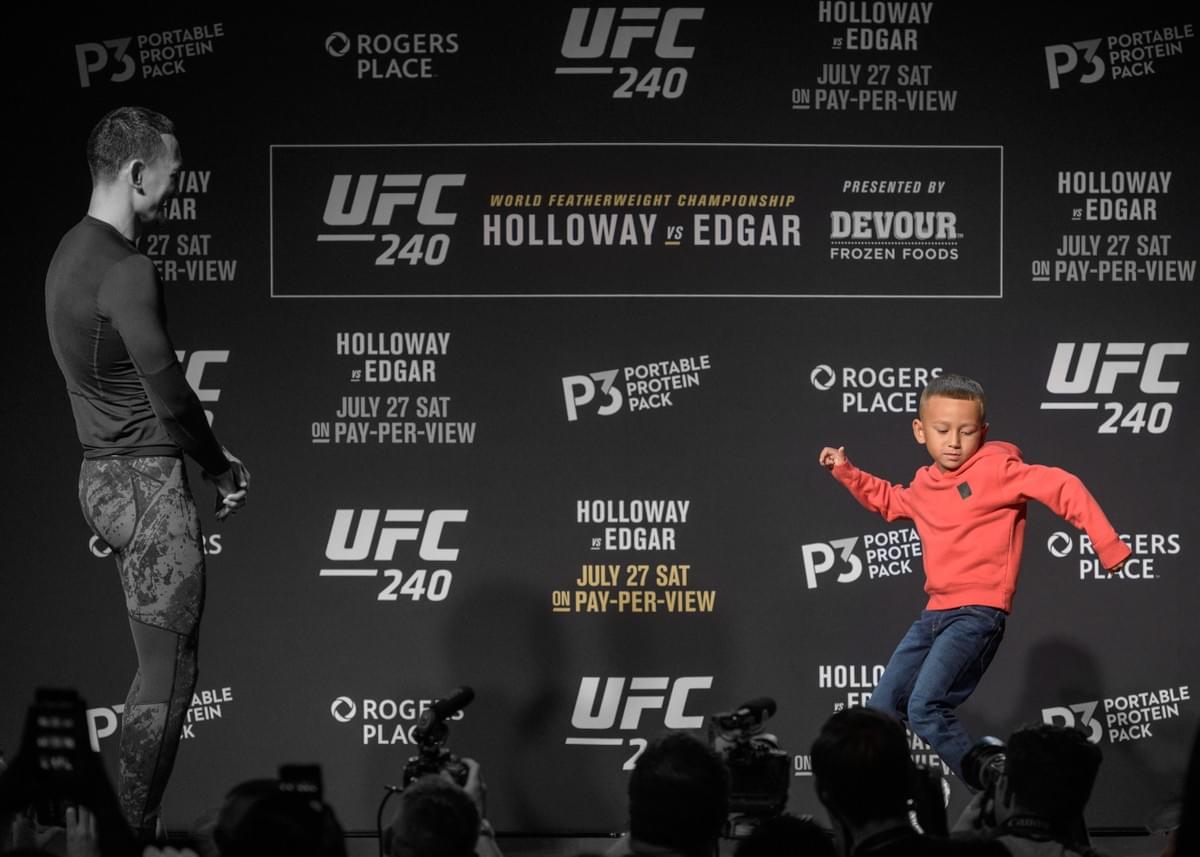 UFC 240 open workout Max Holloway press photo 2019 UFC 240 open workout Max Holloway press photo 2019