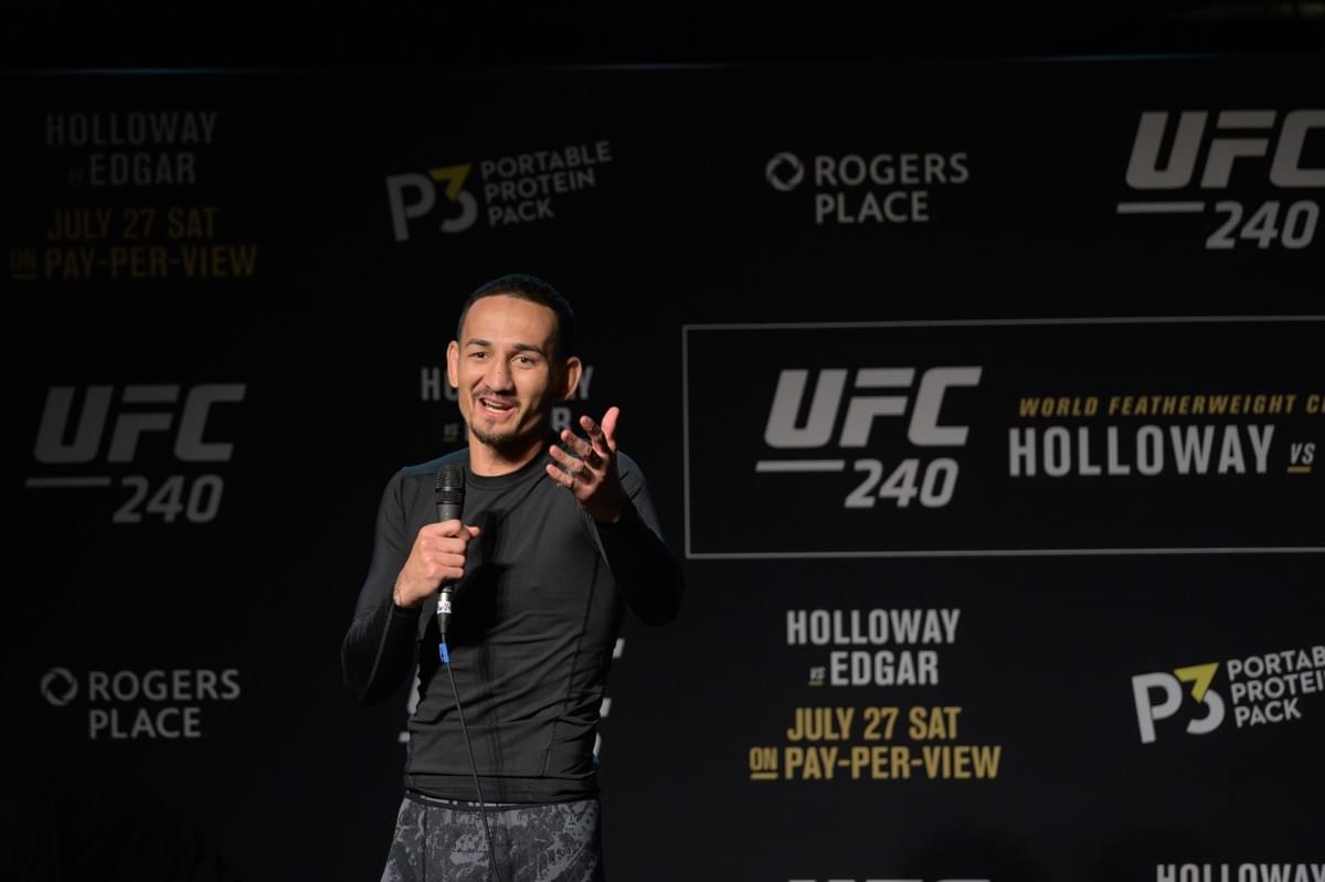 UFC 240 open workout Max Holloway press photo 2019 UFC 240 open workout Max Holloway press photo 2019