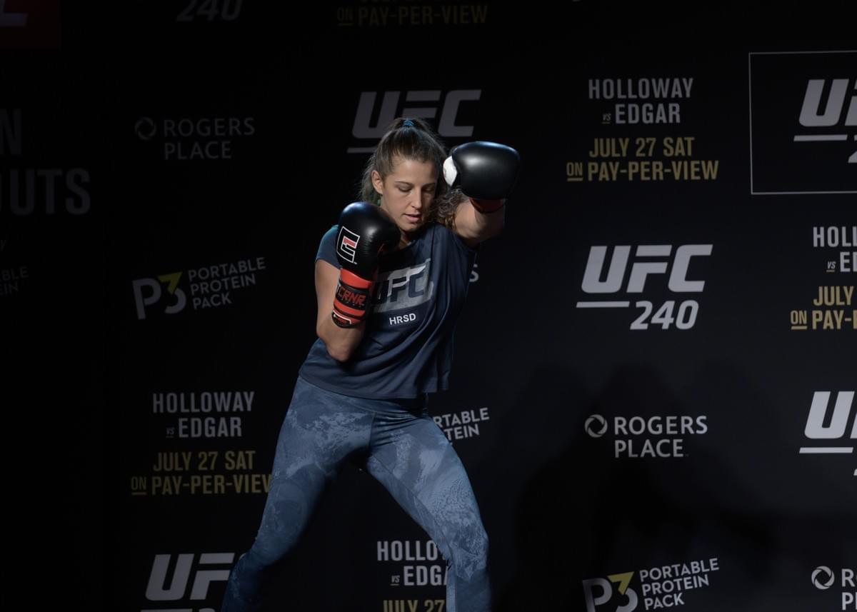UFC 240 open workout Felicia Spencer press photo 2019 UFC 240 open workout Felicia Spencer press photo 2019