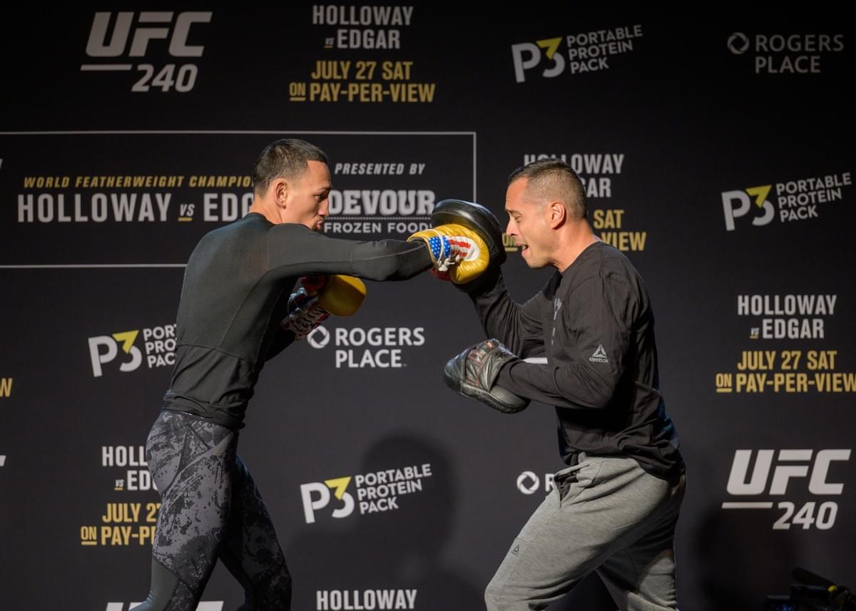 UFC 240 open workout Max Holloway press photo 2019 UFC 240 open workout Max Holloway press photo 2019